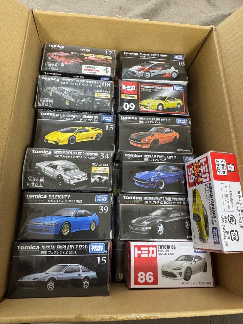 未開封】トミカプレミアムまとめ売り25台GT-R/フェラーリ/ランボ など
