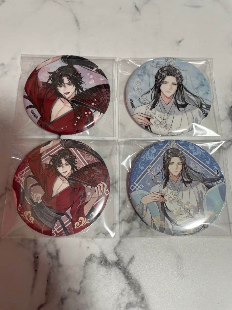 魔道祖師 飛花甘露 缶バッジ 魏無羨 藍忘機