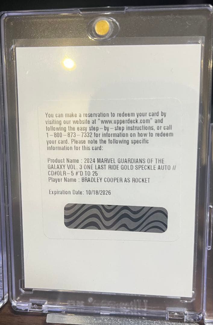 ブラッドリークーパー ロケット サイン オート UpperDeck ブラッドリークーパー ロケット サイン オート UpperDeck - karlan