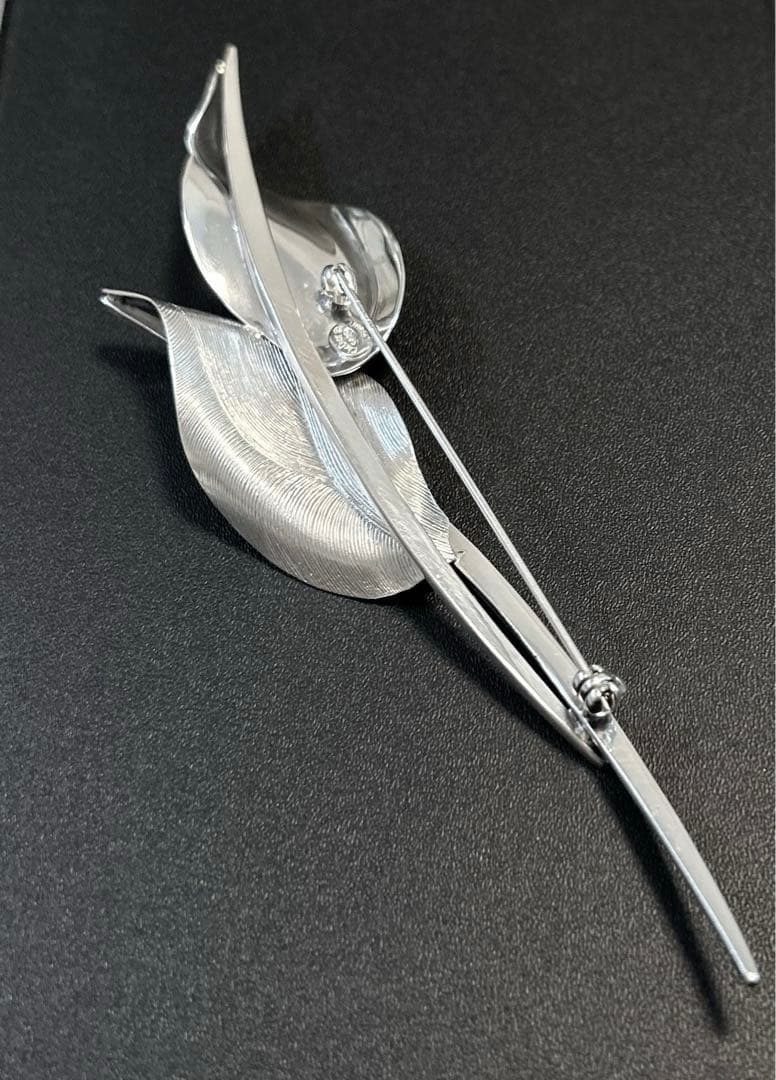 Christian Dior リーフモチーフブローチ SV925 希少