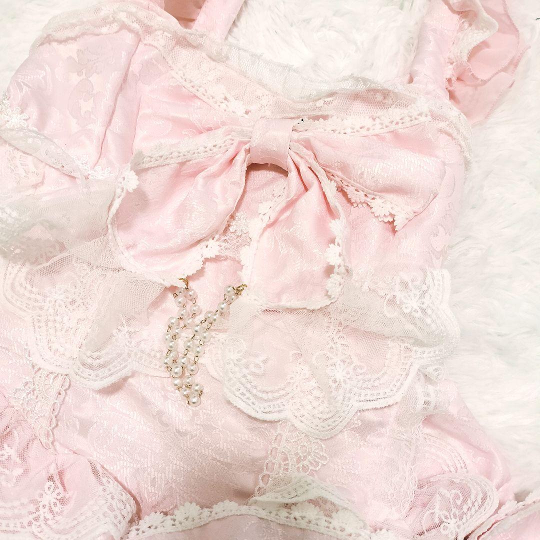 十字心結シリーズロリィタドレス ブラウス ワンピース 姫袖 甘ロリ