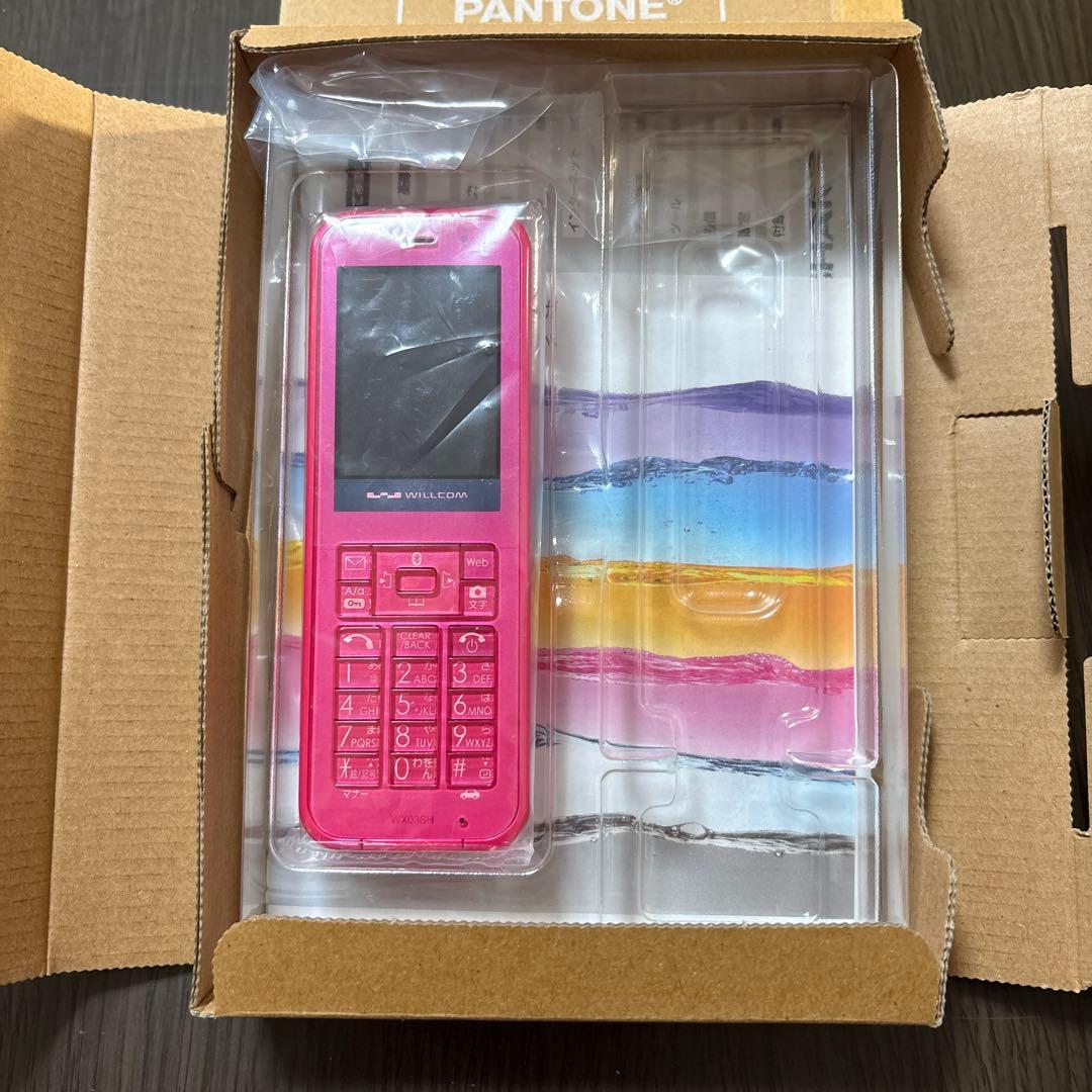 ウィルコム WX 03 SH Vivid Pink WILLCOM - メルカリ