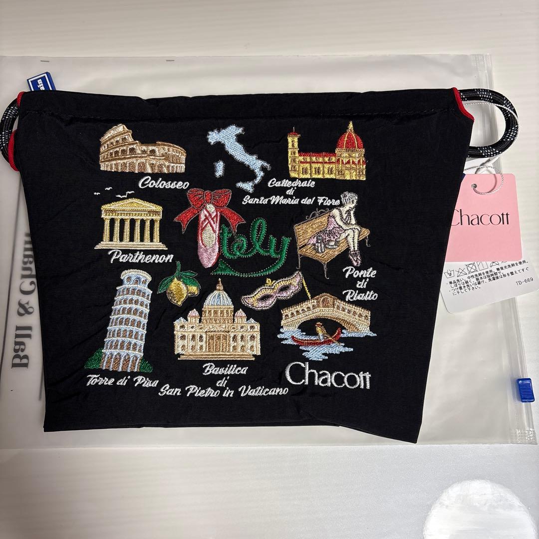 新品 限定 ボールアンドチェーン チャコット コラボItaly ポーチ