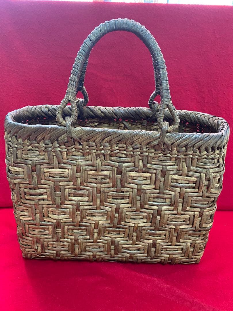 宮本工芸 山葡萄かごバッグ 国産品 桝あじろ編み 美の壺 伝統工芸品 山