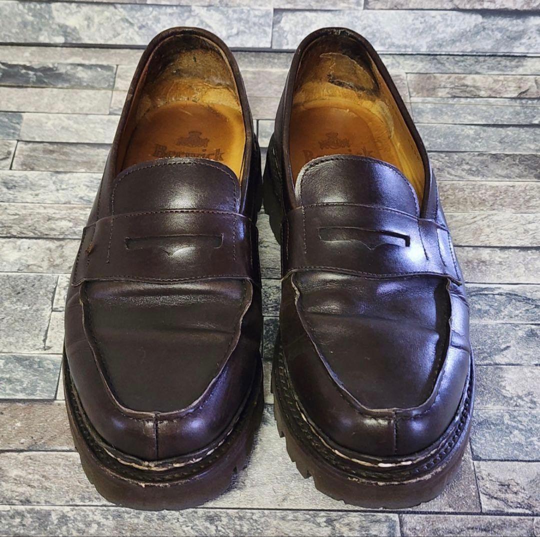 Berwick 1707 コインローファー 4456 エクスト 革靴 茶 7 - メルカリ