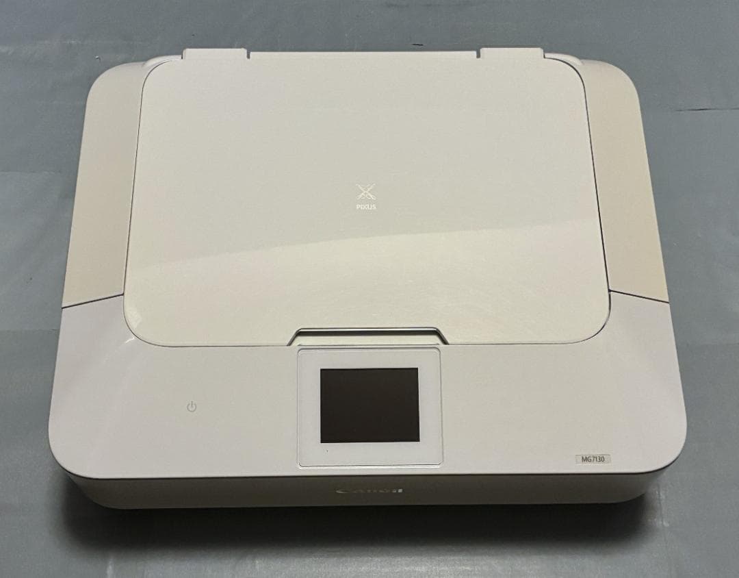 動作OK】印刷枚数少！！ Canon キャノン プリンタ MG7130 白 - メルカリ