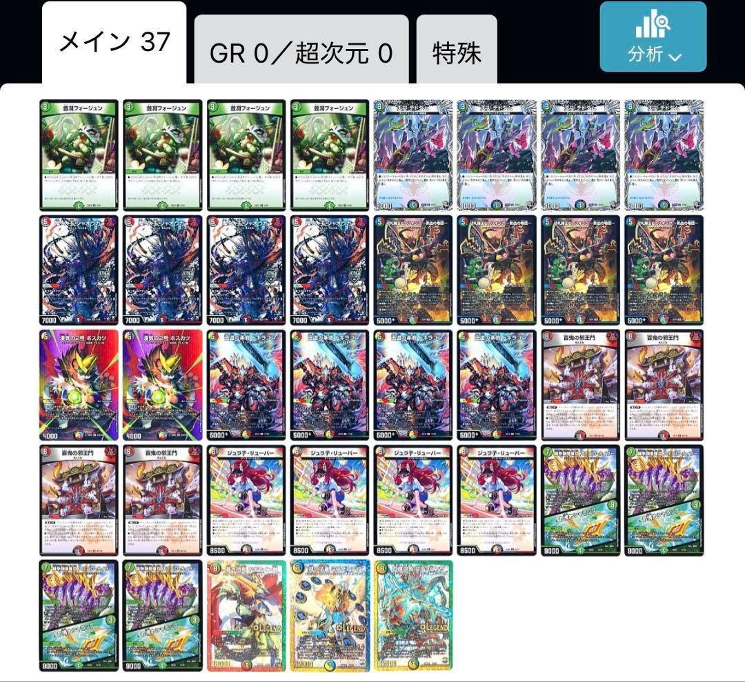 4c邪王門 デッキパーツ37枚 - メルカリ