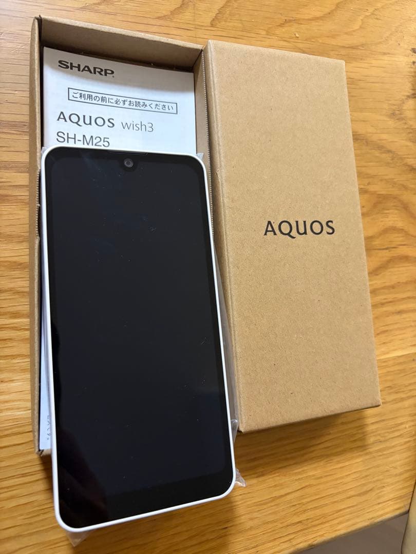 ✴︎新品未使用✴︎AQUOS wish3 SH-M25 ホワイト 本体SIMフリー - メルカリ