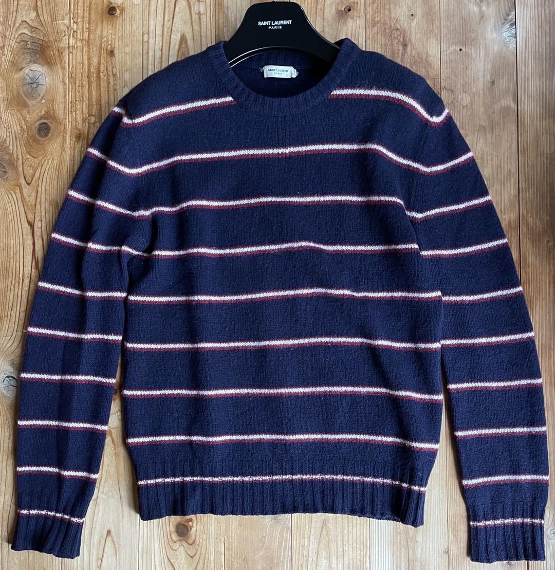 田中様専用】希少14AWサンローランパリ ボーダーニット S セーター