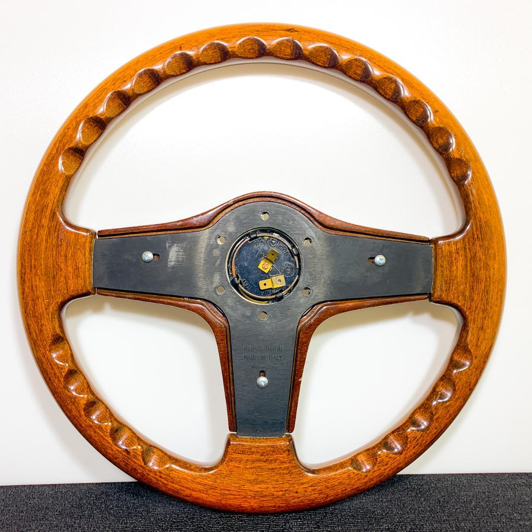 美品 イタルボランテ LINE 3000シリーズ ウッドステアリング 35パイ