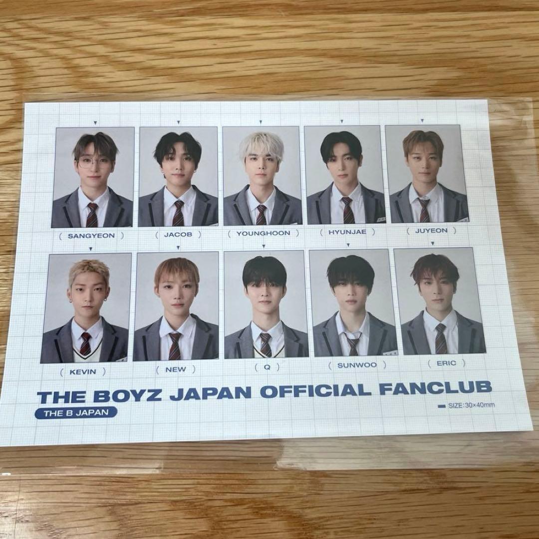 THEBOYZ ドボイズ 日本FC ファンクラブ 更新特典 トレカ 証明写真