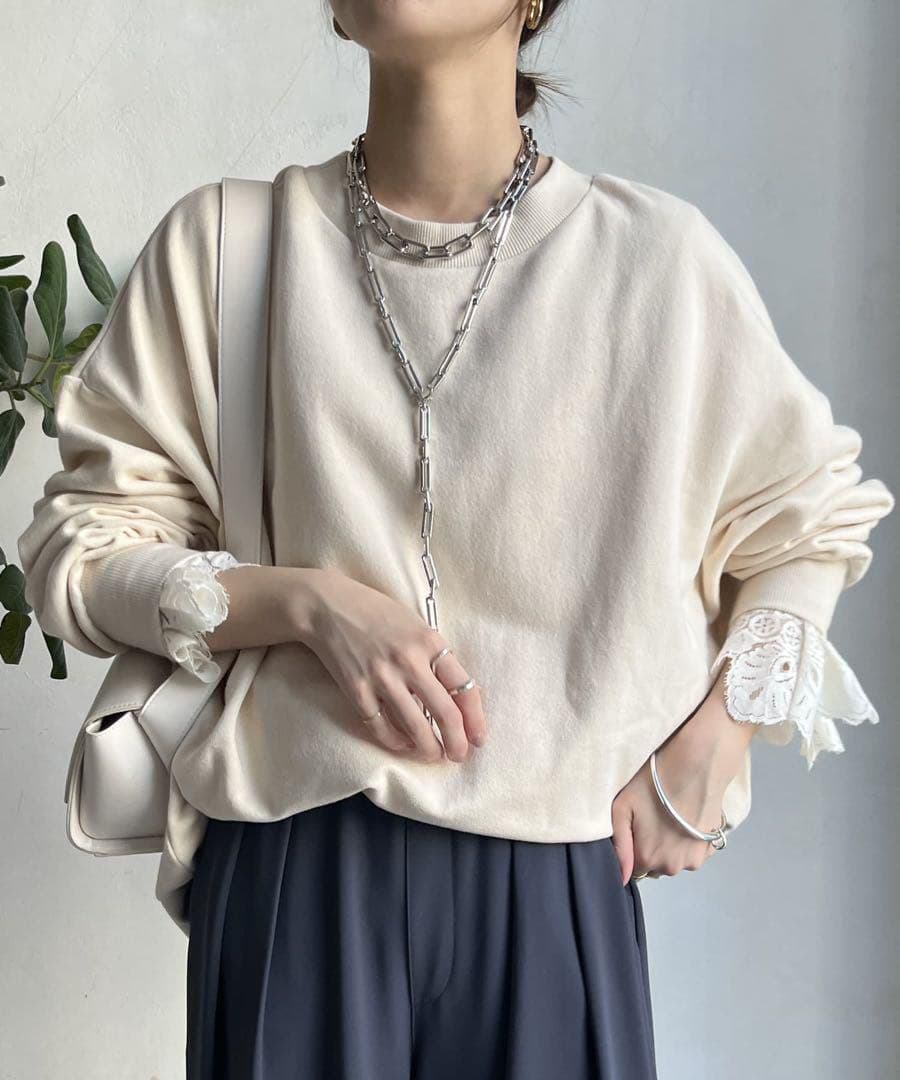 新品 DOUDOU メッセージ2WAYビッグプルオーバー アイボリー - メルカリ