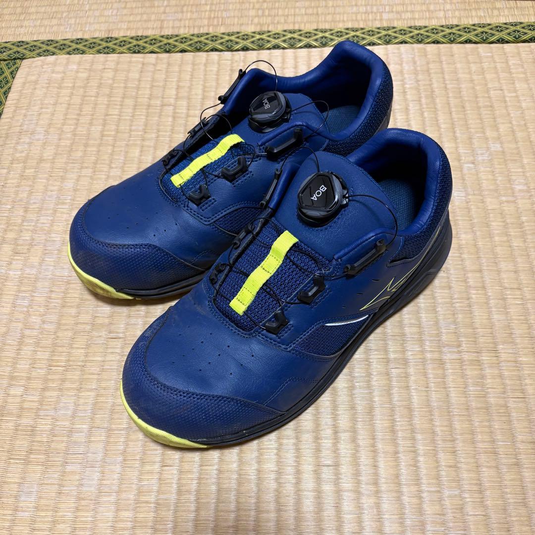 オールマイティ LS2 51L WIDE BOA ネイビー オールマイティ mizuno ミズノ 安全靴 ミズノ・オールマイティ LS2 51L