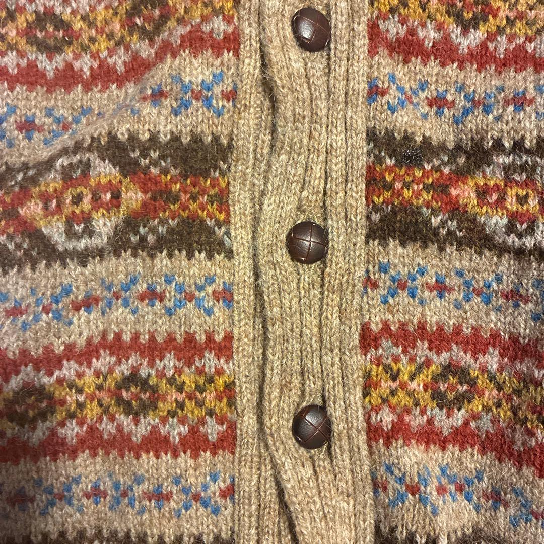 Jamieson´s フェアアイル柄カーディガン サイズ38の通販｜www