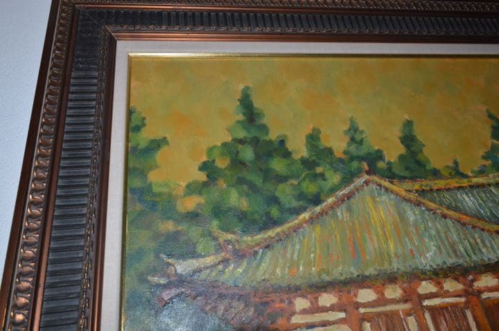 井上和久 油彩画 奈良 二月堂 - メルカリ