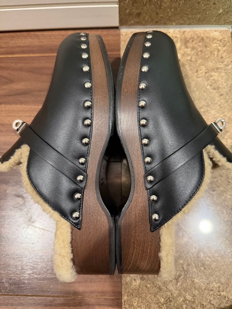 エルメス カルロッタ サボ 37 黒 ブラック - メルカリ