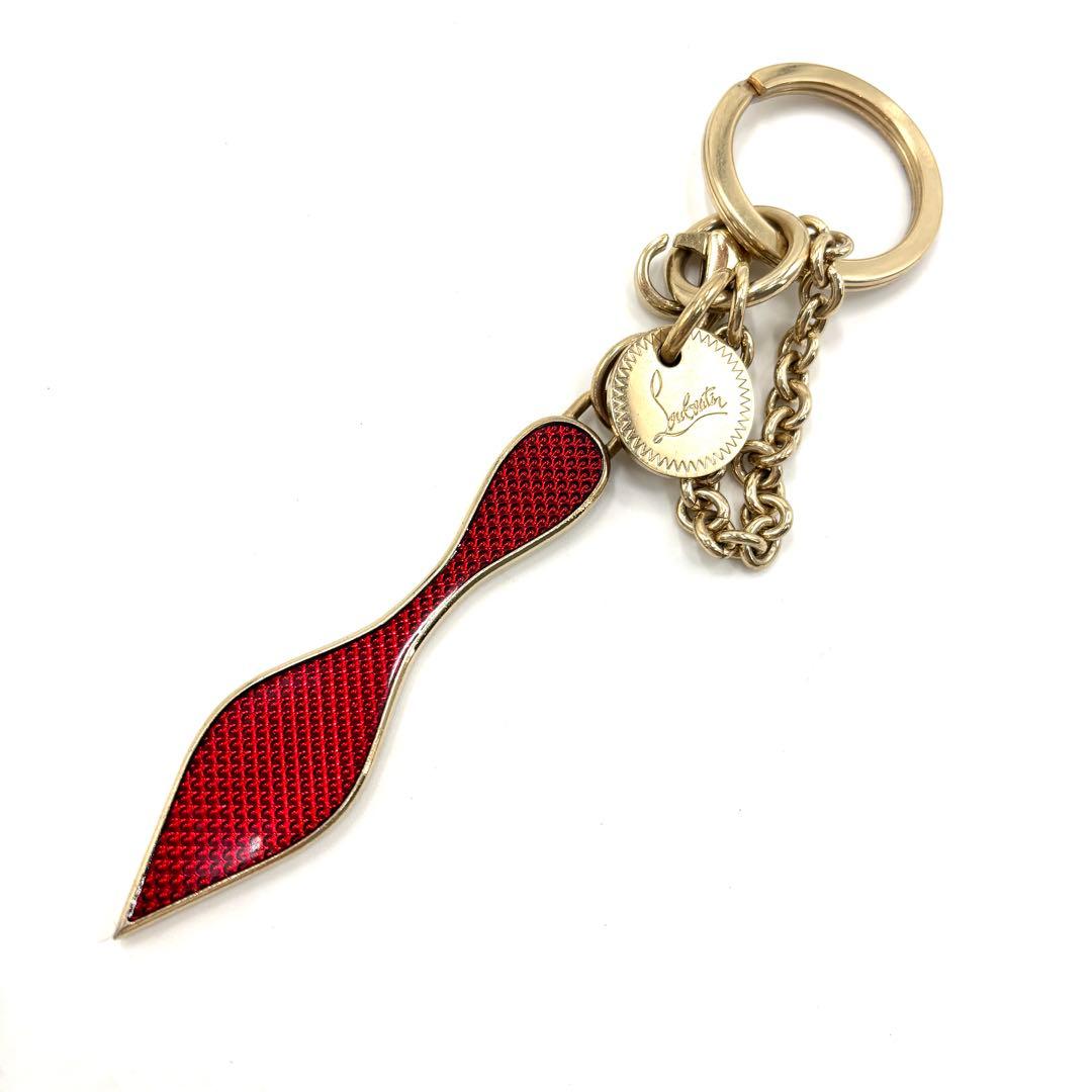 【激レア・美品】クリスチャンルブタン キーリング キーホルダー ハイヒール 金 質屋かんてい局松前R56号店】Christian Louboutin(クリスチャン