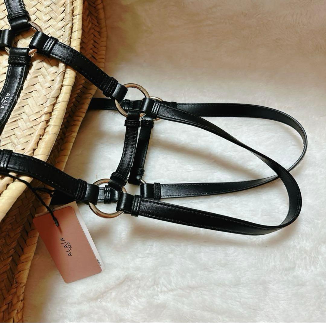 レア 新品未使用 定価15.5万 Alaia かごバッグ アラ イア タグ付き