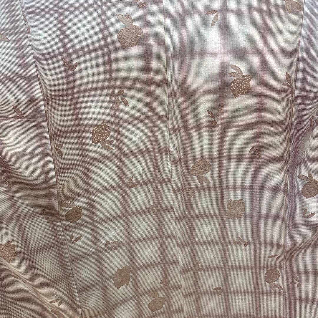 裄70 身丈174 身幅ゆったり 上質な小紋 パールトー