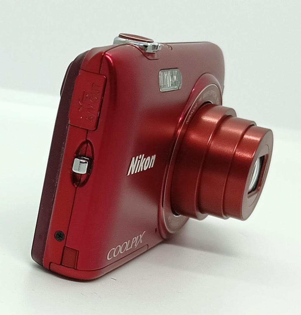 デジタルカメラ Nikon COOLPIX S3400 Red 20.1MP 7x Zoom
