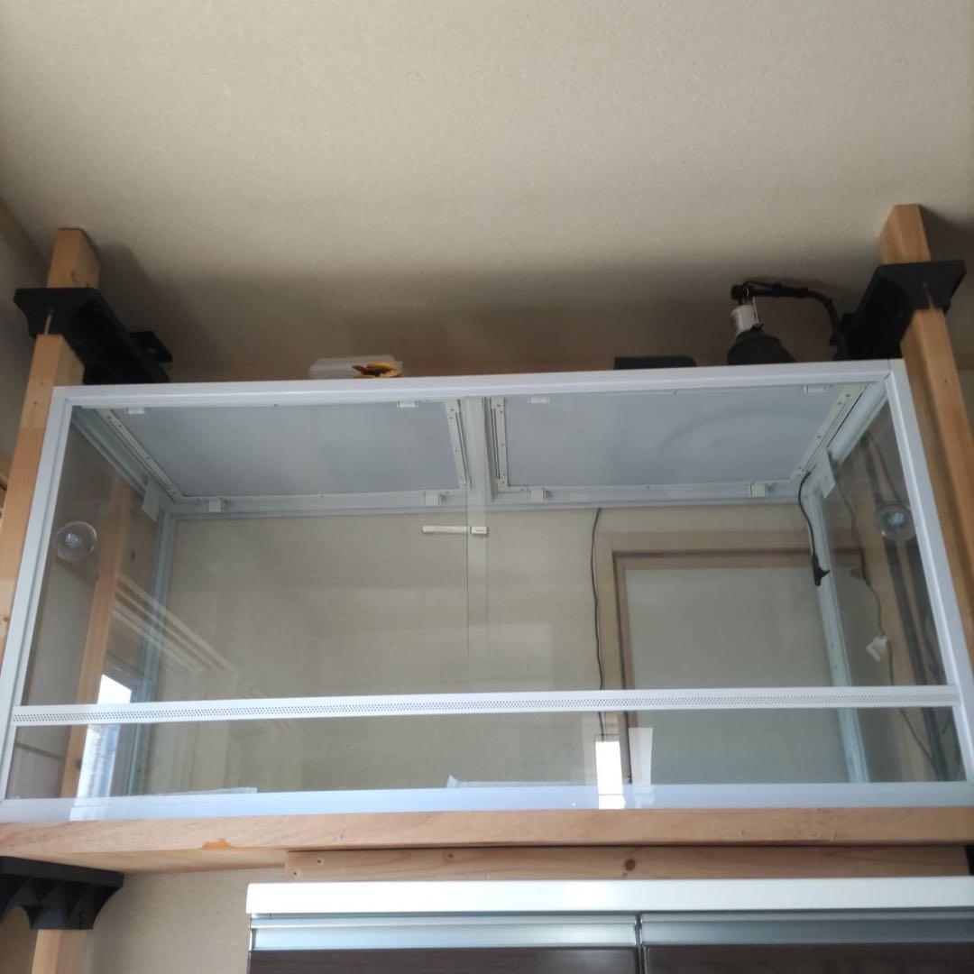 引き取り限定 爬虫類倶楽部 120cmケージ 2台 中古