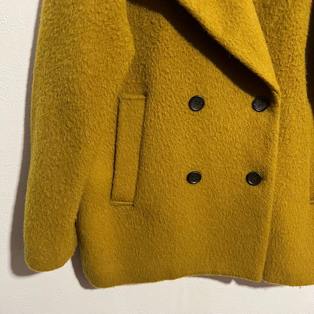 キャサリン様 clane OVER LINE DOUBLE COAT イエロー - メルカリ
