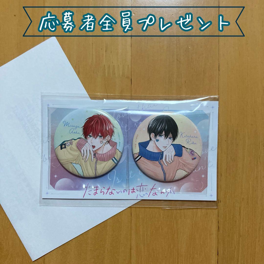 全プレ 描き下ろし 缶バッジ たまらないのは恋なのか 応募者全員
