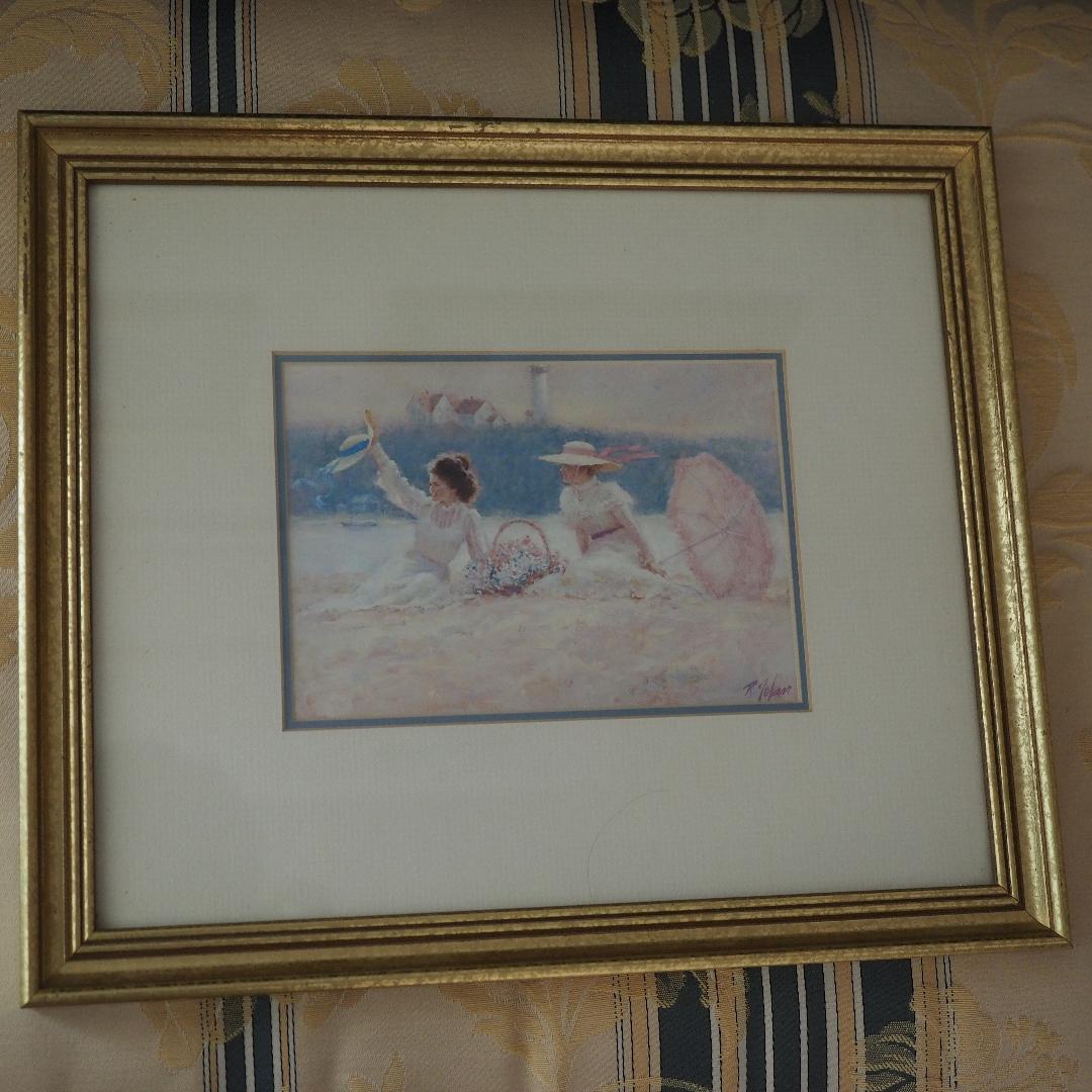 リチャード・トーランの絵画４点セット　ビクトリア時代の女性　新品・未使用送料無料