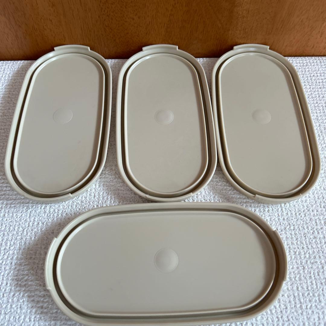 タッパーウェア MM楕円#1×2、#3、#4 蓋新品 本体中古 - メルカリ