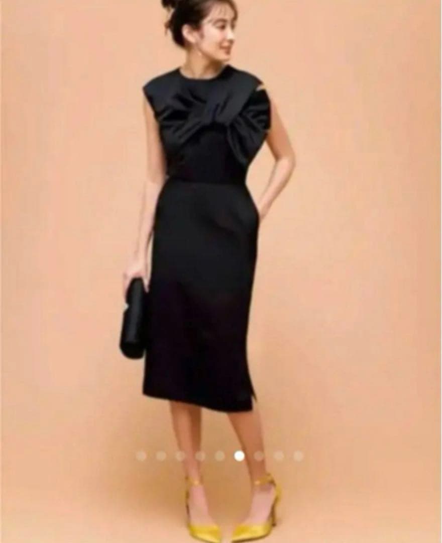 セルフォード ビッグリボンワンピース ブラック36