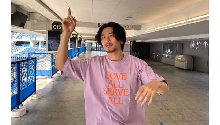 新品】藤井風 LOVE ALL SERVE 人気 ALL パープルTシャツ Sサイズ