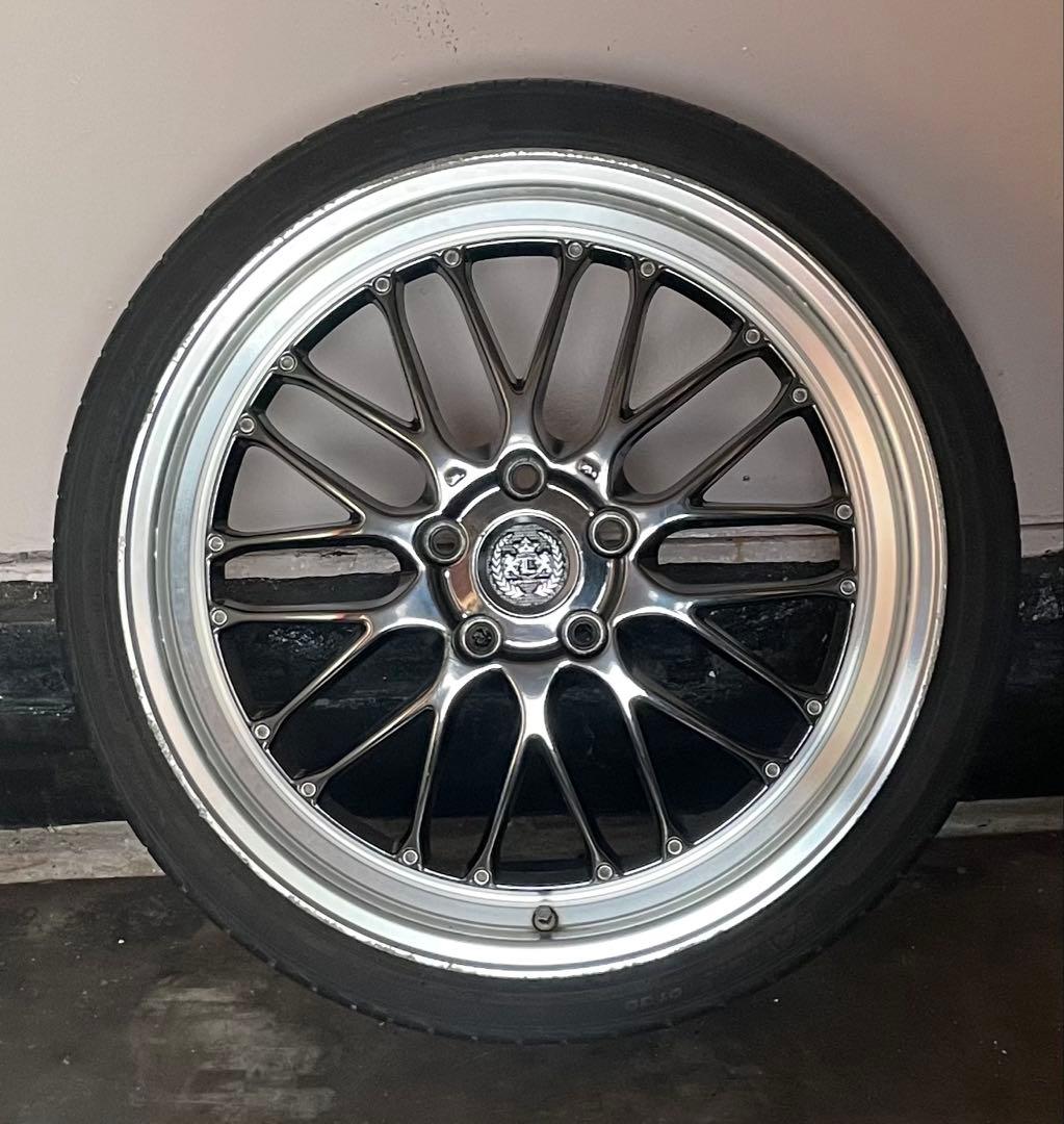 送料込み】レアマイスター ブルネッロ 19インチ 8J+50 114.3 4本