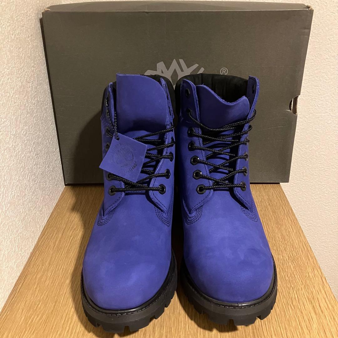 ✨新品✨　Timberland 6インチ　プレミアムブーツ 25.5cm ブルー
