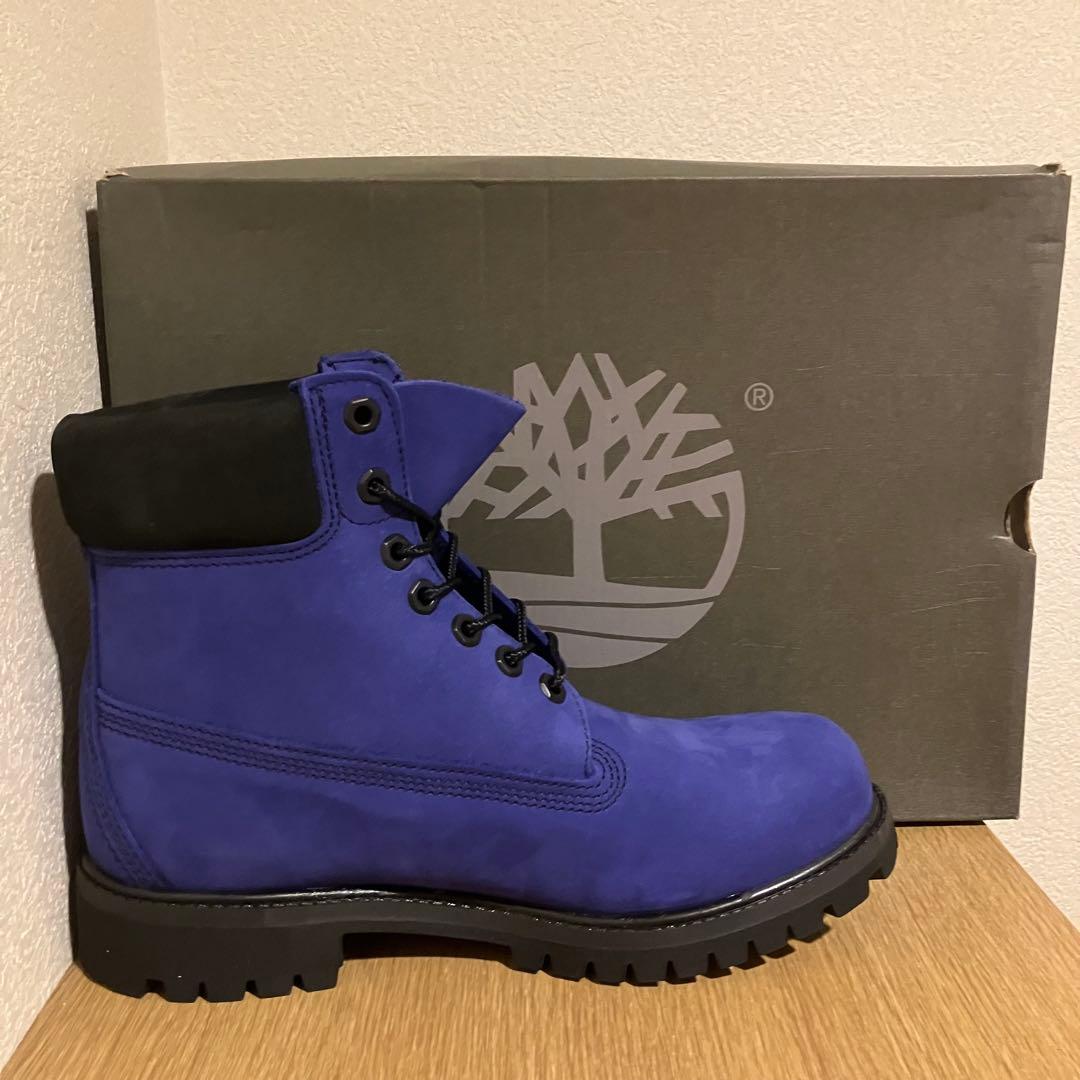 ✨新品✨　Timberland 6インチ　プレミアムブーツ 25.5cm ブルー