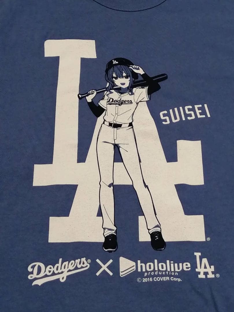アメリカ限定】星街すいせい ホロライブ ドジャース コラボ Tシャツ