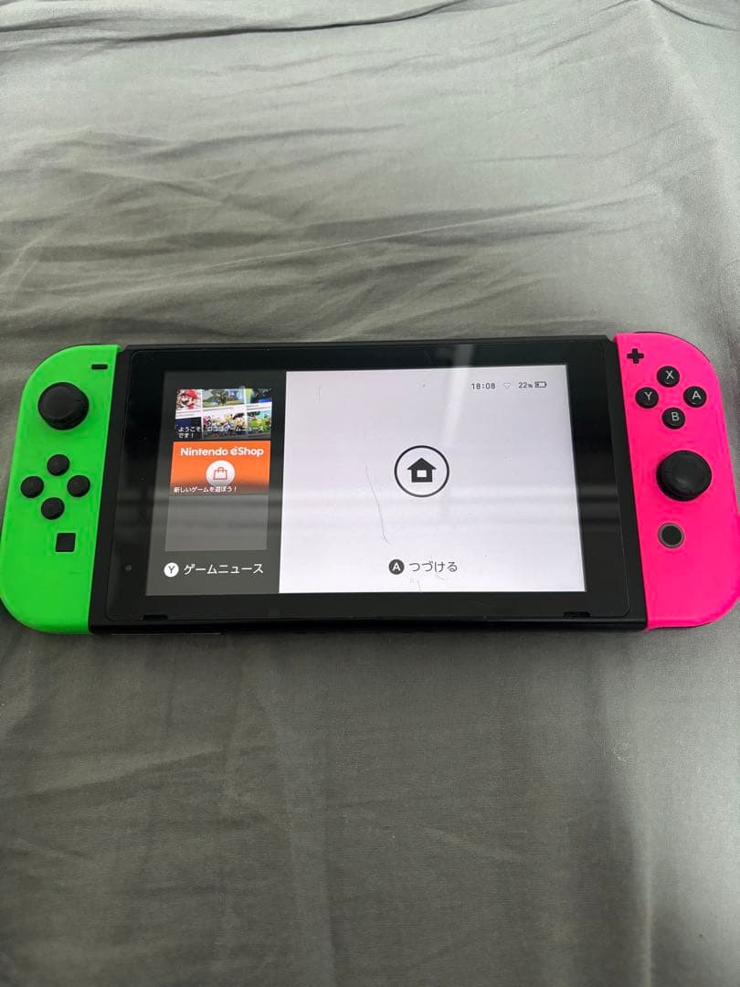 Nintendo Switch 本体 グリーン/ピンク - メルカリ