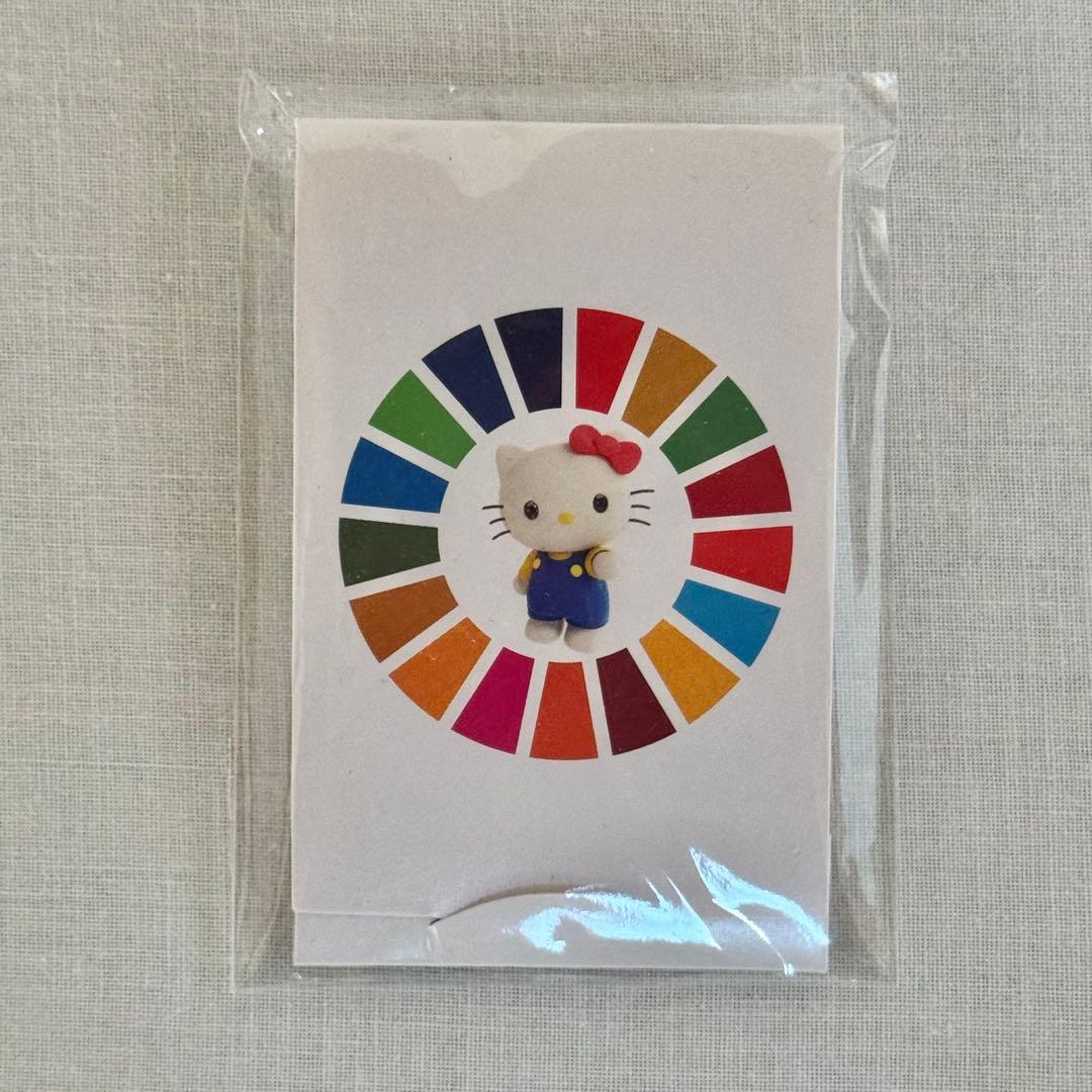 2025万博 国連限定 SDGs ハローキティ ピンバッジ 台紙付き - メルカリ