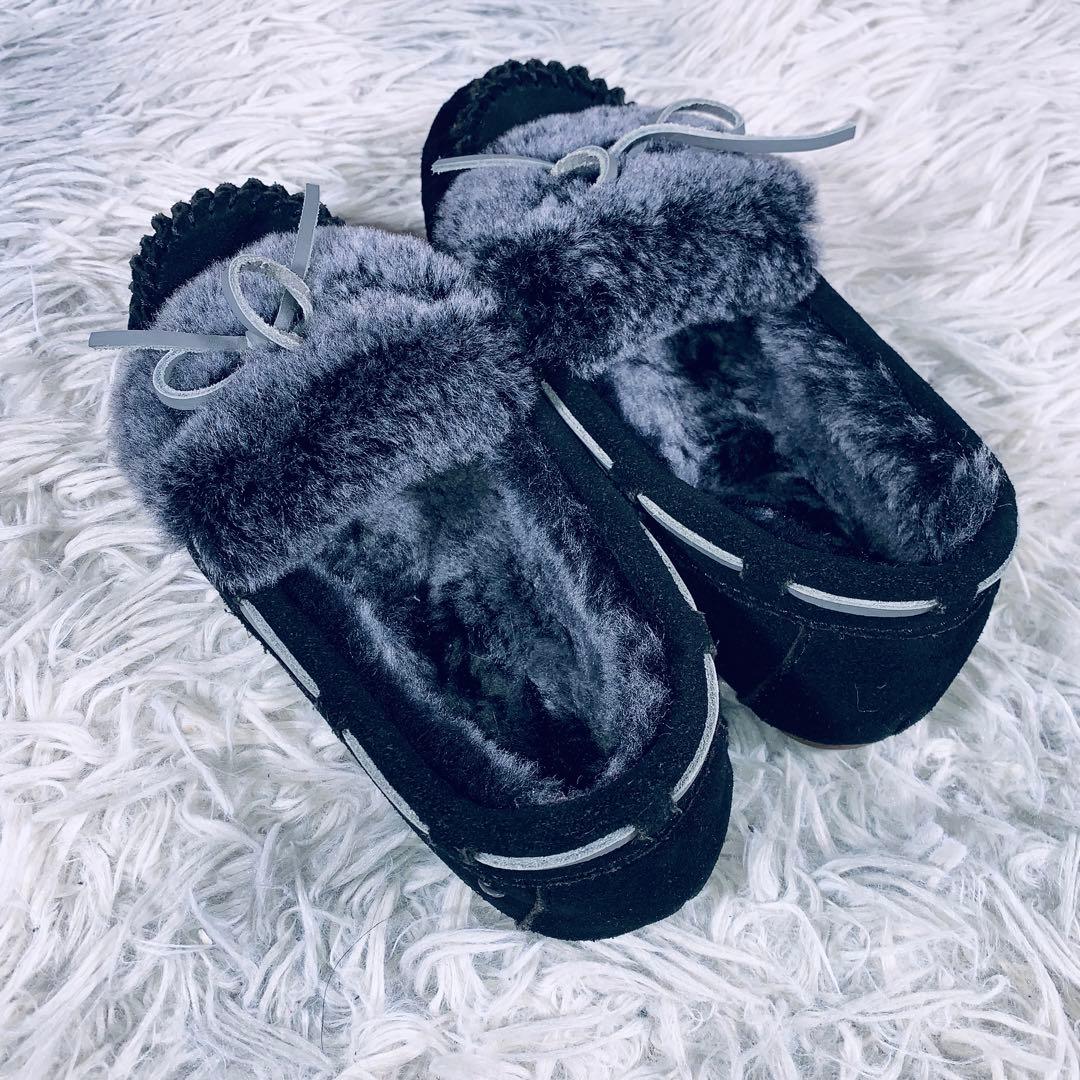 EMU Australia モカシンシューズ ボア 22.0 w5 - メルカリ