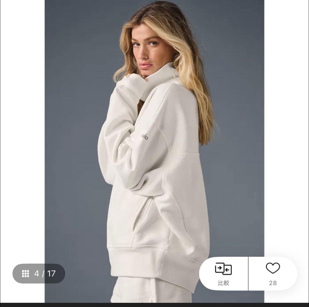 alo yoga ヘイジーモックネックプルオーバー スウェット 新品未使用