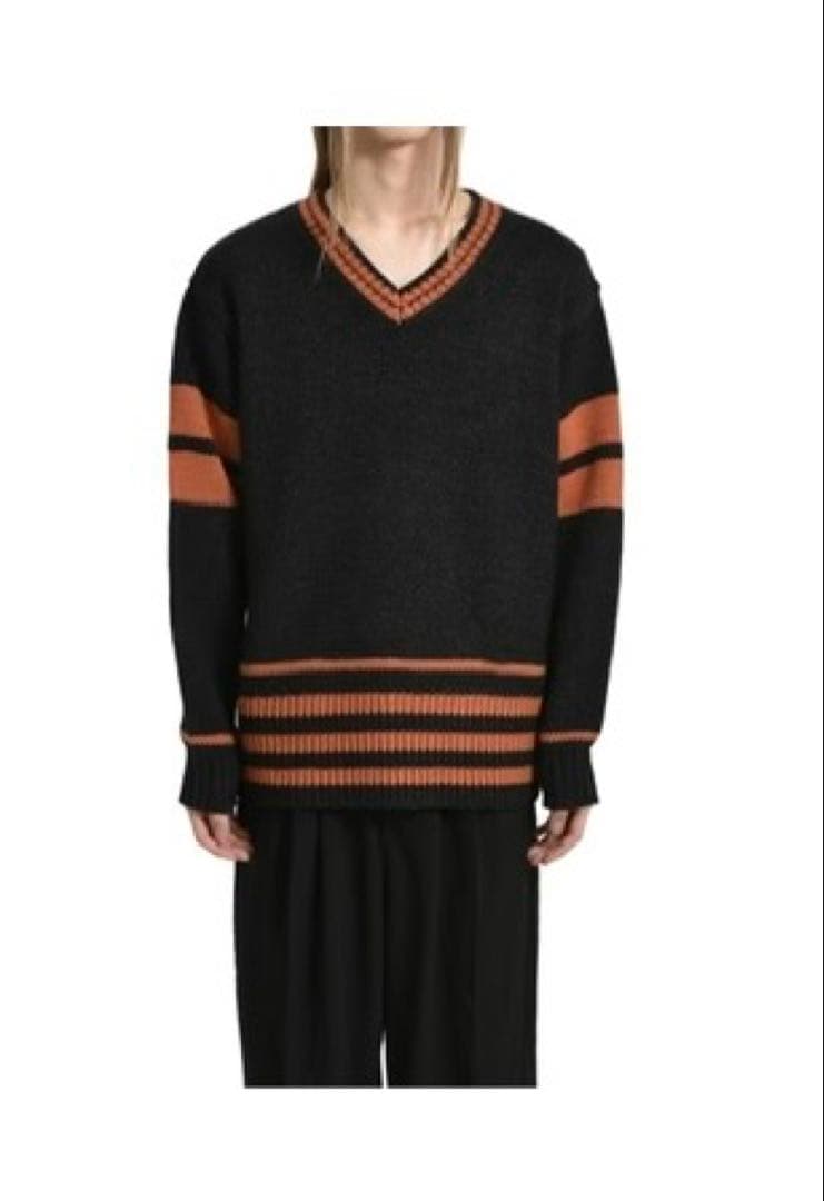 常田大希着用 JUN/NAKAYAMA LINE KNIT black - メルカリ