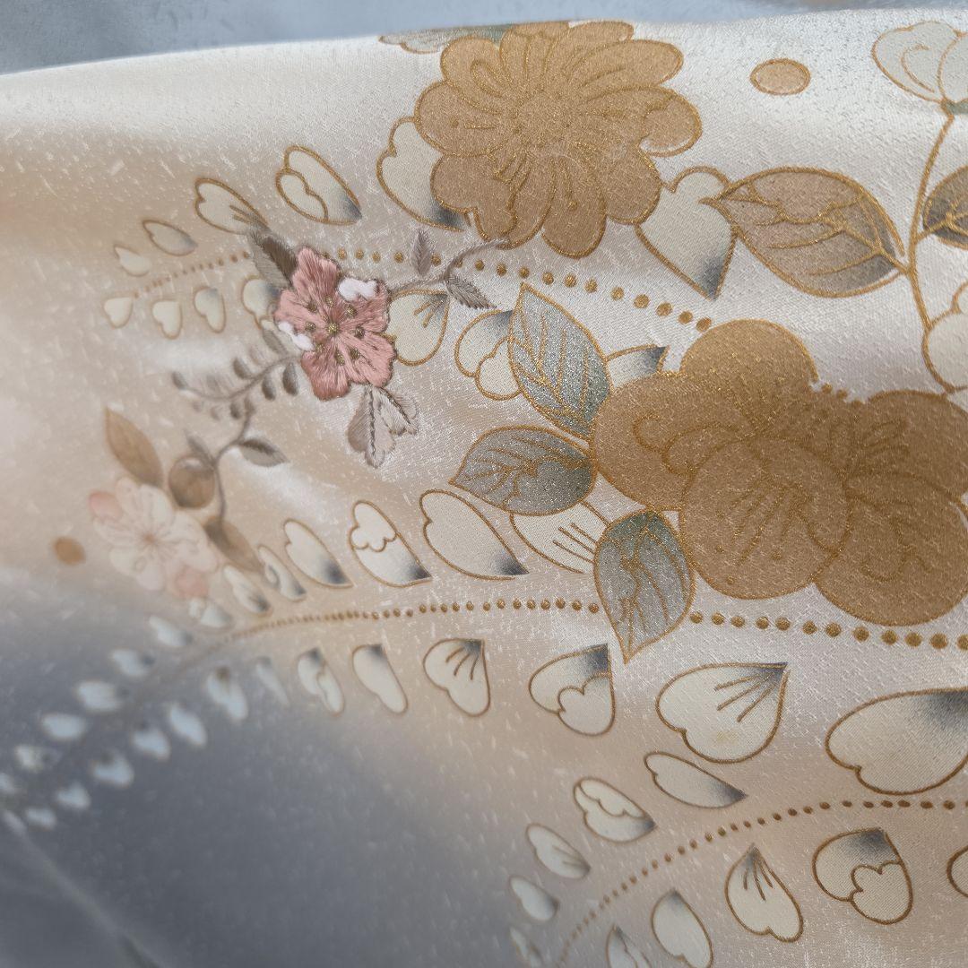 スワトウ刺繍、辻ケ花文様訪問着4点フルセット、着物、袋帯、帯締め