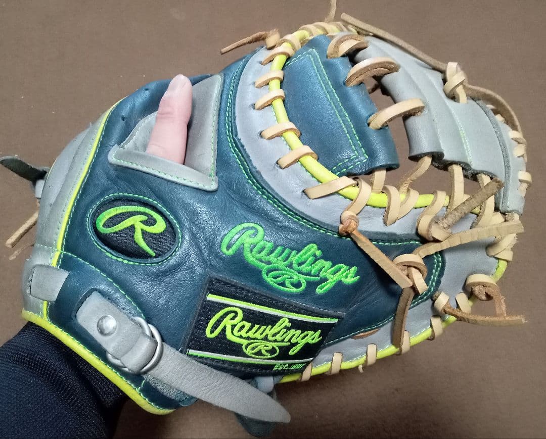 Rawlings ハイパーテック 軟式 キャッチャーミット グローブ 軟式 HYPER TECH MLB TEAM [キャッチャー用] サイズ 33 | グラブ
