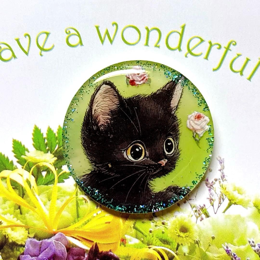 NO NO 622レジン ヘアゴム ブローチ ハンドメイド 猫ちゃん - メルカリ