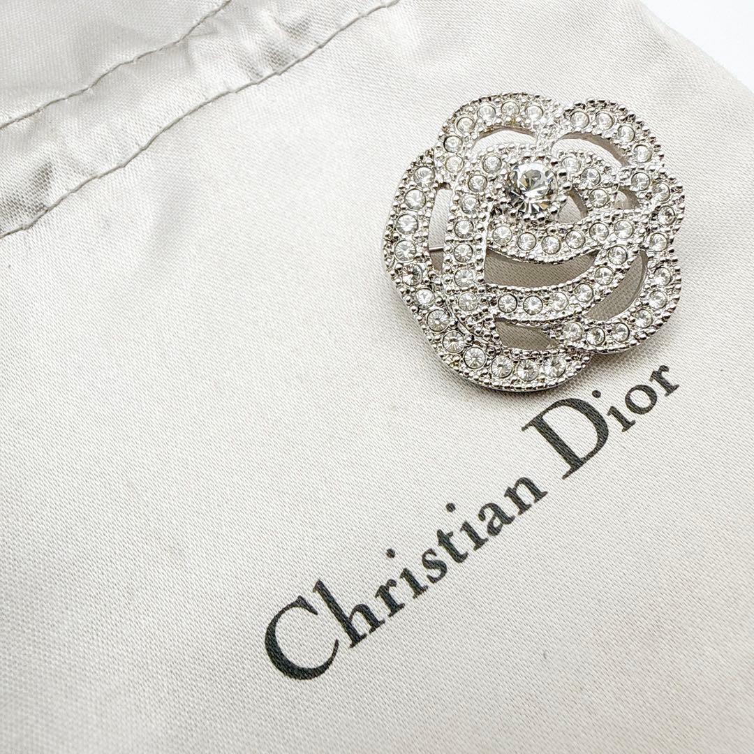 2950-3 人気✨Dior　ブローチ　CD　ロゴ　希少　刻印 スタイリッシュに輝く♪】DIOR☆CD ICON ブローチ (Dior/アクセサリー