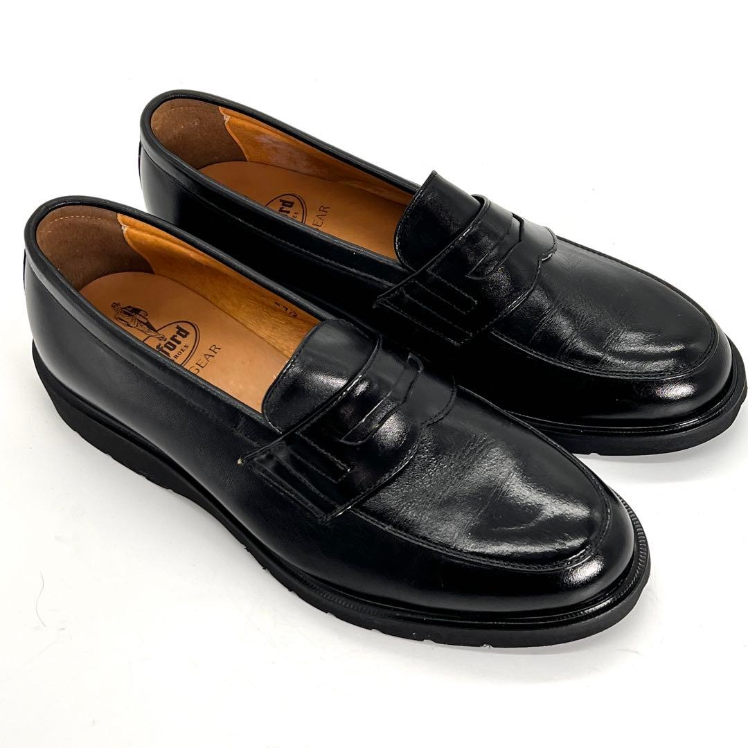 【美品】KENFORD ケンフォード　ローファー　黒　24.5EEE