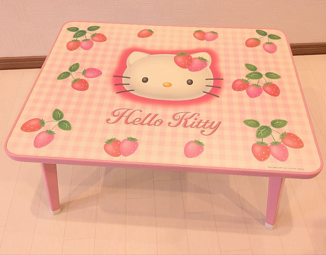 レトロ ハローキティ 折り畳みテーブル 野いちご 1999年 希少 サンリオ