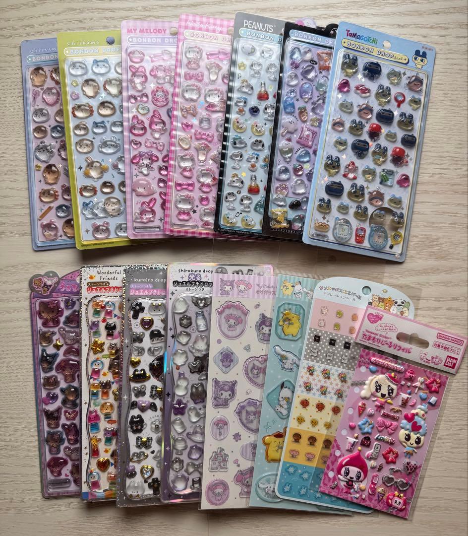 ボンボンドロップシール6種+プチドロップステッカー3種+うるちゅる＋他3種 楽天市場】【正規品】 ボンボン ドロップシール うるおいちゃん