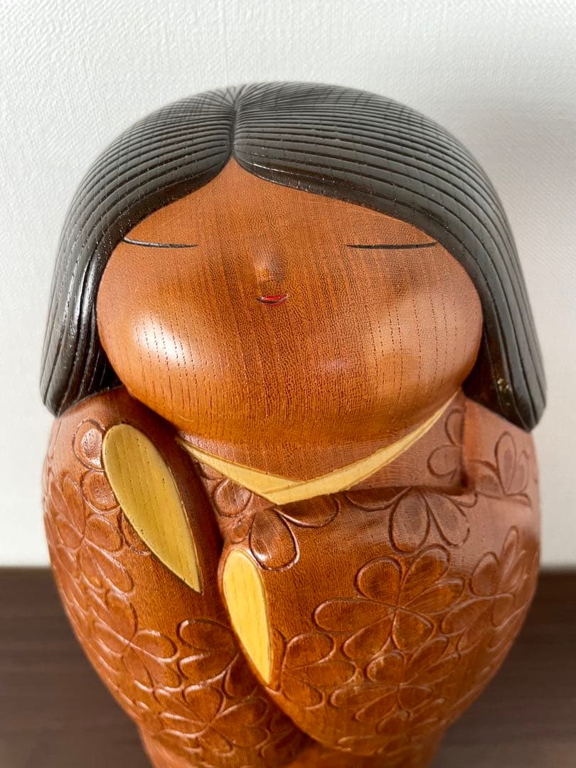 吉田 多加志 Takashi 創作 こけし kokeshi doll 木製 人形