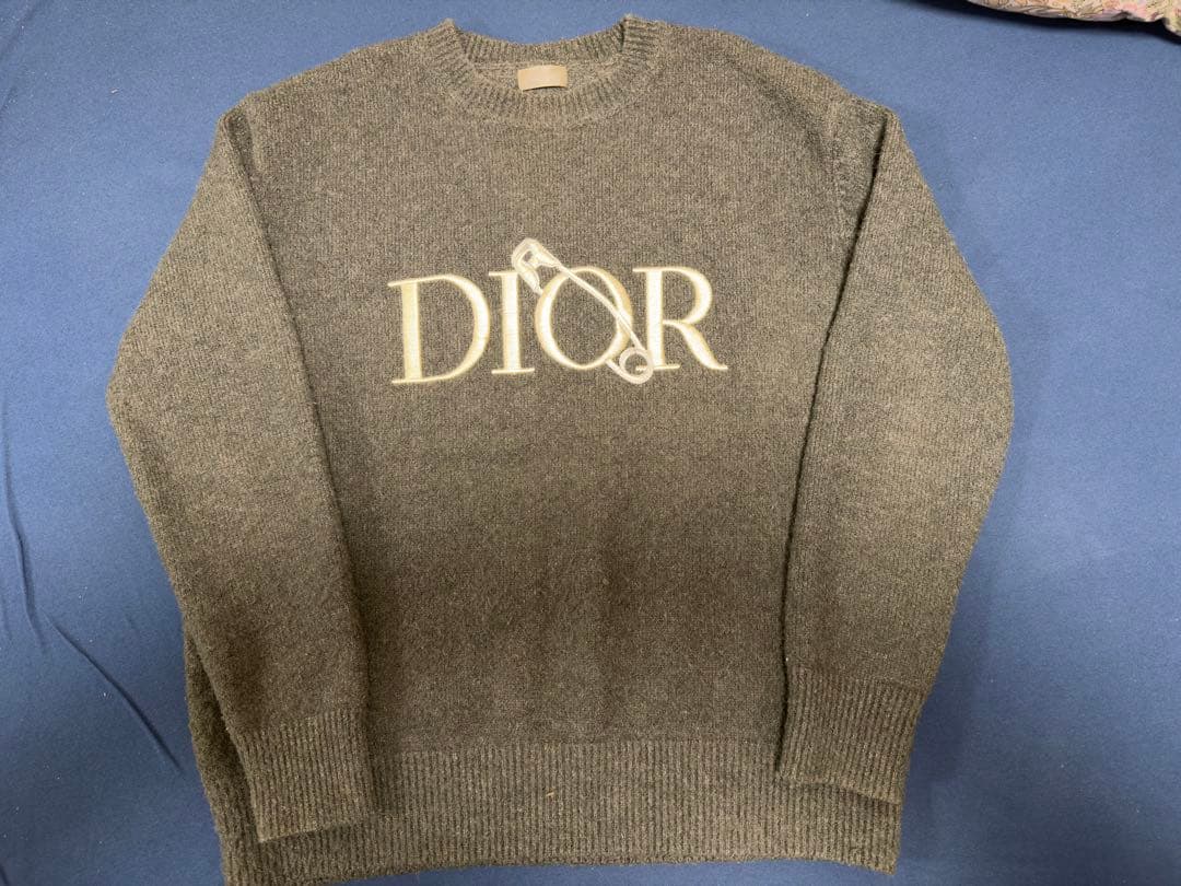 Dior グレー ロゴセーター Mサイズ グレー（灰色）系 Dior(ディオール) ニット・セーター(レディース