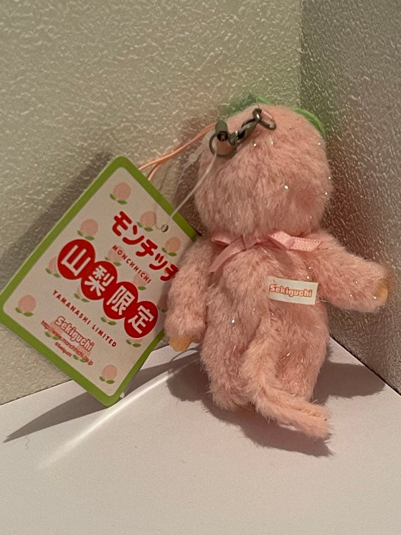 モンチッチ（sekiguchi） ご当地限定（山梨 桃）ぬいぐるみ